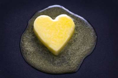 we love butter melting heart